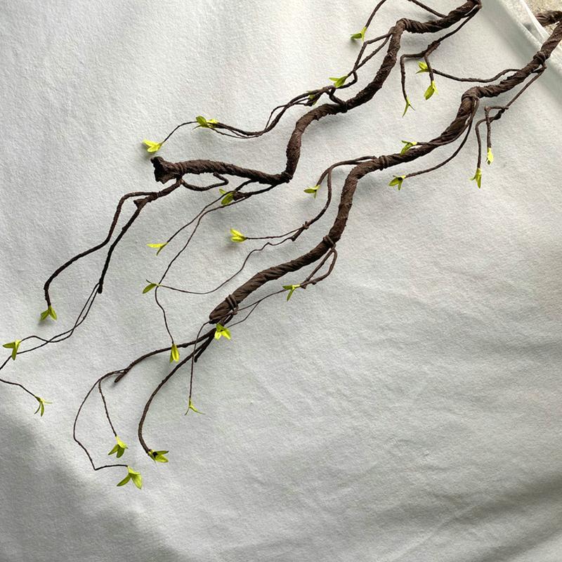 100cm Floral Arrangements Flexible with Leaves DIY Tree Rattan Wall Hanging Vine Branch Home Decor Artificial Plants