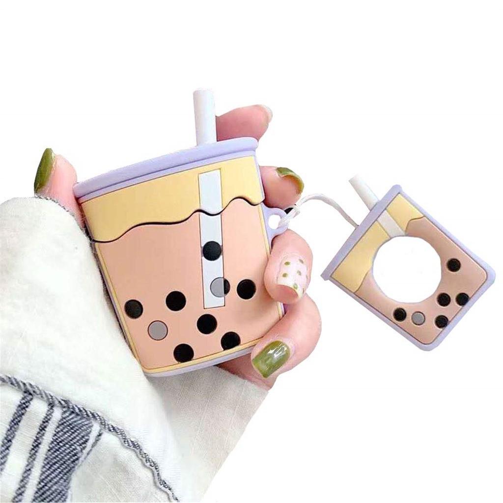 Для Pods Case Milk Tea Anti-Falling Skin Силиконовый Чехол для наушников Box Case