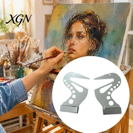 Drawing Hand Support 2Pcs Artist Bridge, Adjustable Easel Rest Bar, Ergonomic Wrist Metal Stabilizer Tool for Painting Craft Projects Board