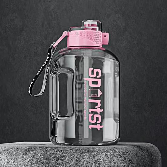 1.7/2.7 л Спортивная бутылка для воды с соломинкой Большой вместимости Герметичная Портативная Легкая Для улицы Велоспорт Тренажерный зал Фитнес Путешествия Чашка для питья