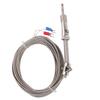 K Type Compression Spring Thermocouple Shielded Thermocouple Wire Probe for Factory5 Meter