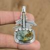 Подвеска из натурального океанического яшмового камня зеленого цвета из стерлингового серебра 925 пробы, индийские украшения