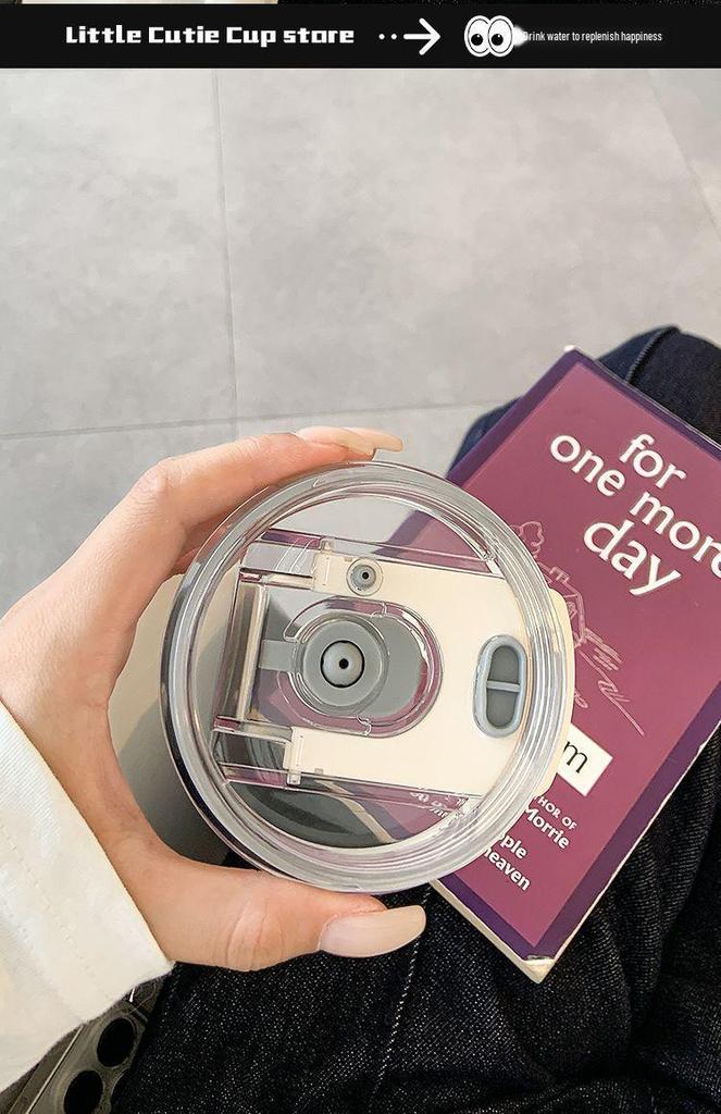 High-Capacity 316 Stainless Steel Insulated Straw Cup with Handle - Stylish New 2026 Design for Women