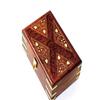 Деревянная латунная коробка для хранения Sheesham 15 см, резная шкатулка для драгоценностей, декоративная подарочная коробка