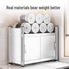 Yingbai Kitchen Countertop Pot and Spice Storage Cabinet