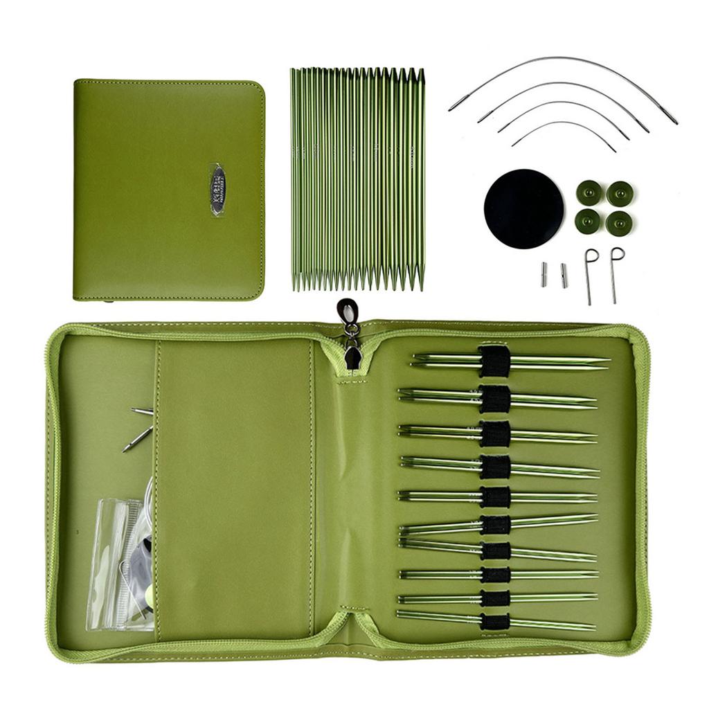 Набор сменных круговых спиц 2,2-5,0 мм Круглые спицы с футляром и аксессуарами для вязания