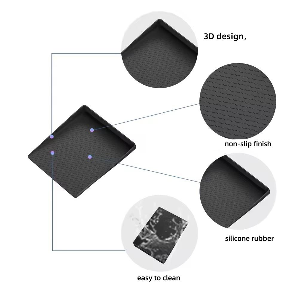 Для Suzuki Jimny 2025 2025 Ящик для хранения на центральной консоли Центральный лоток Органайзер для хранения Уборка Аксессуары для интерьера автомобиля Черный