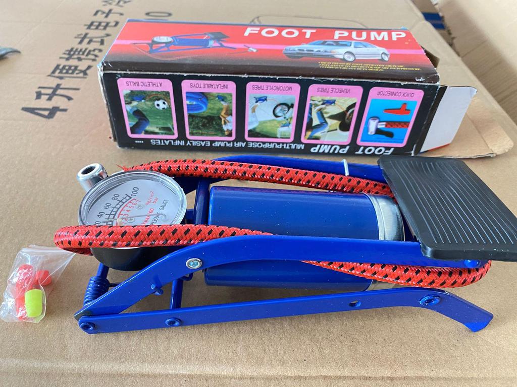 Portable Foot Pump for EVs, Bikes, Motorcycles, Cars & Home Use
