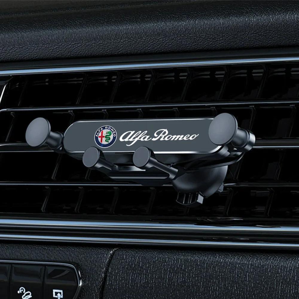 Car Stickers For Alfa Romeo Gravity Car Phone Holder Air Vent Cell Phone Holder GPS Stand For Alfa Romeo 159 Giulietta Stelvio 4