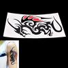 Waterproof Temporary Tattoo Sticker Body Art 10.5*6Cm Dragon Tattoo Totem Water