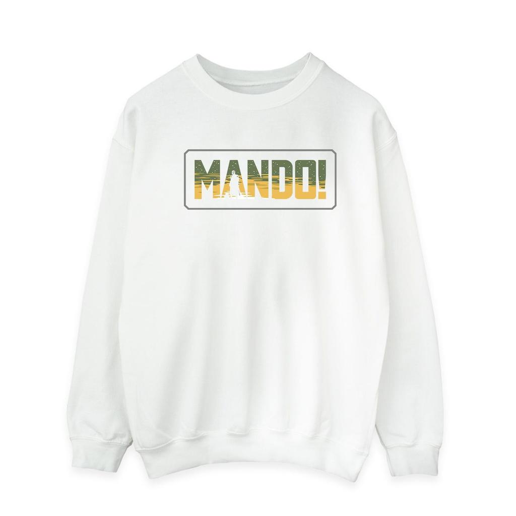 Star Wars Mens The Mandalorian Mando Cutout Sweatshirt