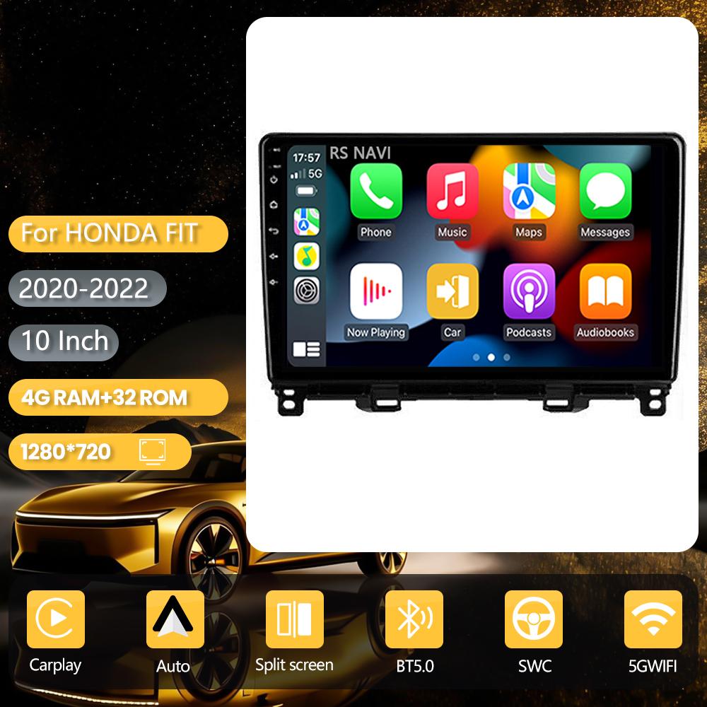 Autoradio multimédia Android 16 Carplay Auto avec écran 2K pour Honda Jazz 4 2020 - 2021, Qualcomm, GPS, 2din