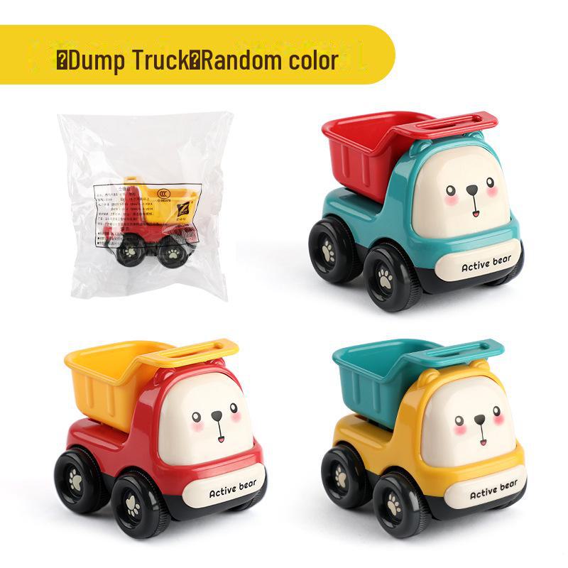 Игрушечная машинка Hubao Inertia для детей 1-3 лет: Мультяшная инженерная машина для мальчиков и девочек