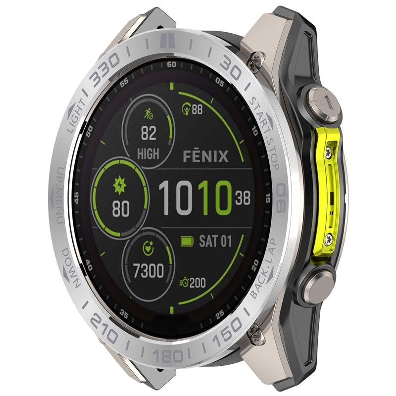 Металлический ободок для Garmin Fenix 8 AMOLED 43 мм 47 мм Смарт-часы бампер чехол для Fenix8 AMOLED 51 мм защитный чехол-рамка