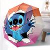 1pc Stitch Durable Cartoon Folding Umbrella, Portable 3-Fold Compact Umbrella for Men and Women, Suitable for Travel or Daily Use.D092