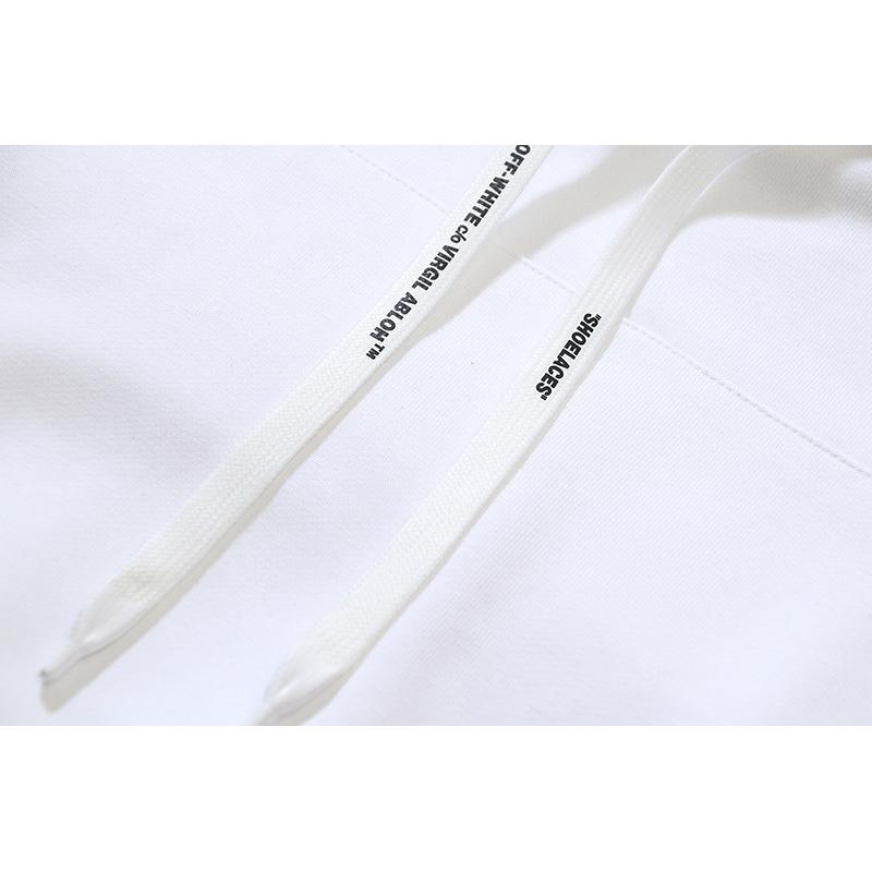 1113 Off-White 2026 Autumn and Winter New OW Fluorescent Letter Arrow Pullover Men's and Women's Hooded Sweatshirt Sweatshirt