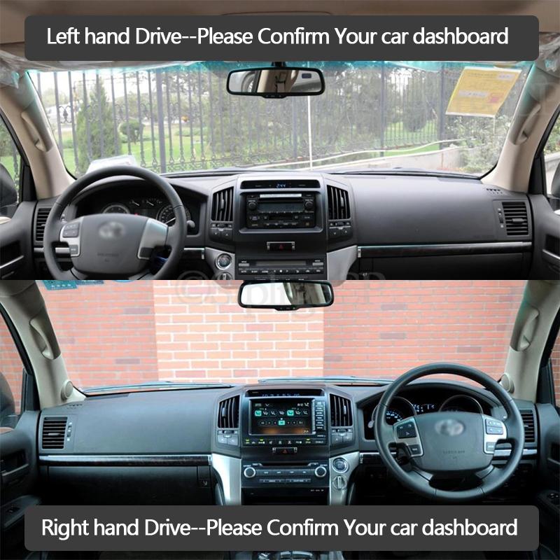 for Toyota Land Cruiser 200 J200 2008~ Anti-Slip Mat Dashboard Cover Pad Sunshade Dashmat Carpet Accessories 2010 2013 2018