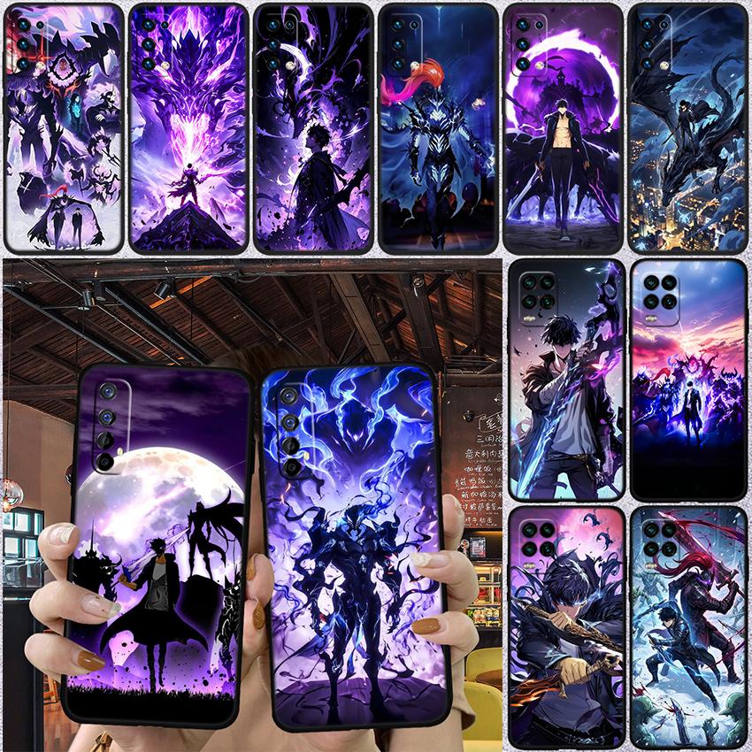 QE3 Anime Sung JinWoo Case for Samsung Galaxy M06 M15 M16 M35 M55 M56 A36 A42 A50 A50S A51 A52 A32 A33 A05 A05S A06 A16 A20