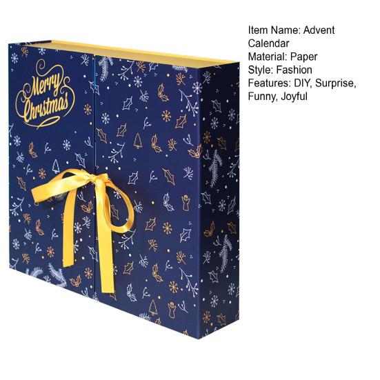 Christmas Advent Calendar 2025 24 Days Christmas Countdown Calendar with 24 Empty Boxes DIY Refillable Gift Boxes for Boys Girls Teens Adults