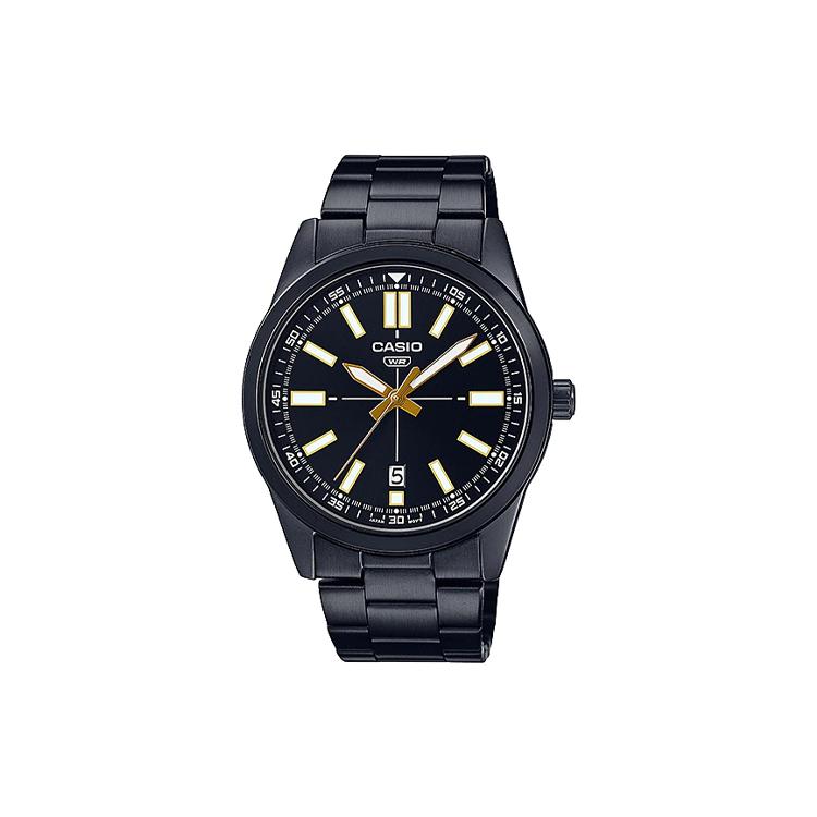 Casio Мужские часы Стандартной серии Черные MTP-VD02B-1E MTP-VD02B-1E
