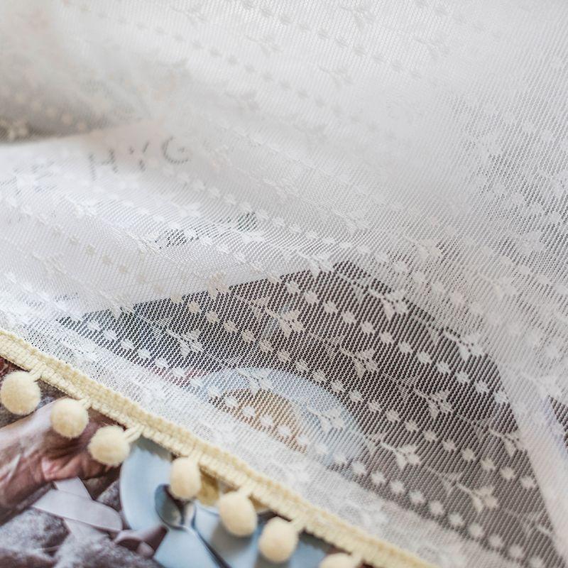 French Round Table Korean American Lace Cover Towel Square Towel Coffee Table Tablecloth Pastoral European Style