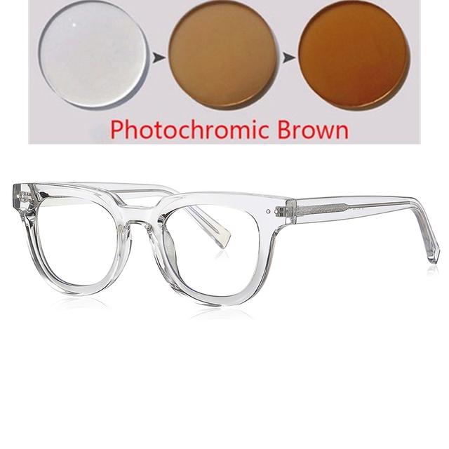 Студенты смотрят далеко. Очки по рецепту для близоруких заклепок. Оправа с защитой от синих лучей. Оптические очки от 0 -0,5 -0,75 до -6,0.