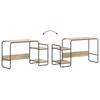 Desk with Storage Sonoma Oak 131.5 x 50 x 75.5 cm