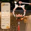 Glowing Bunny Wreath Lantern Handmade Chenille Stems Craft Rabbit Hoop Lamp  Kids Craft