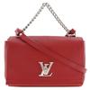 Rock Me BB Shoulder Bag M51202 2WAY Ruby Red Calfskin Women Used