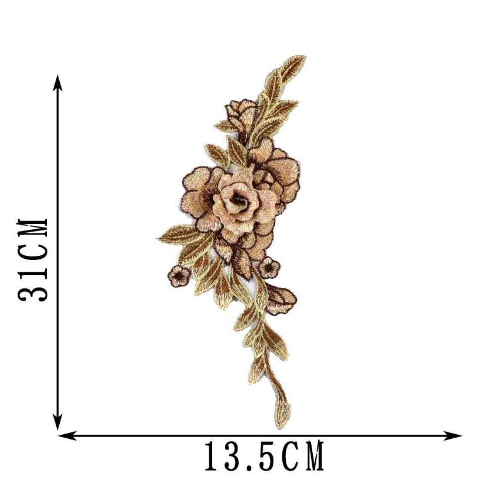 Floral Embroidery Embroidery Patch DIY Sew on Patch Fashion Elegant Sewing Accessories