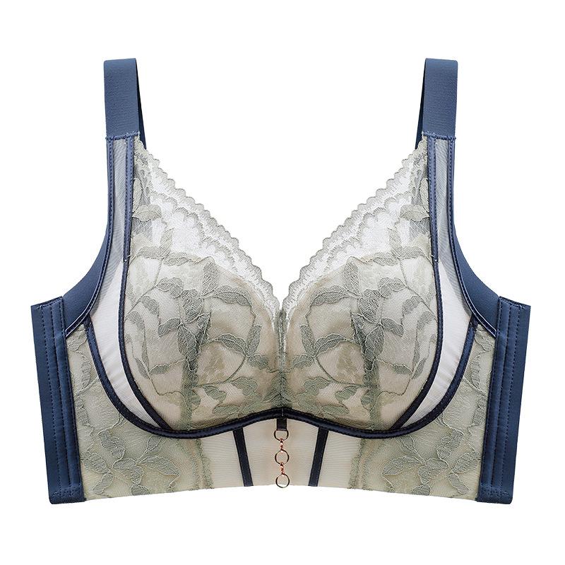 Тонкий пуш-ап бюстгальтер для женщин без косточек, собирающий бюстгальтер для предотвращения обвисания, бюстгальтер большого размера