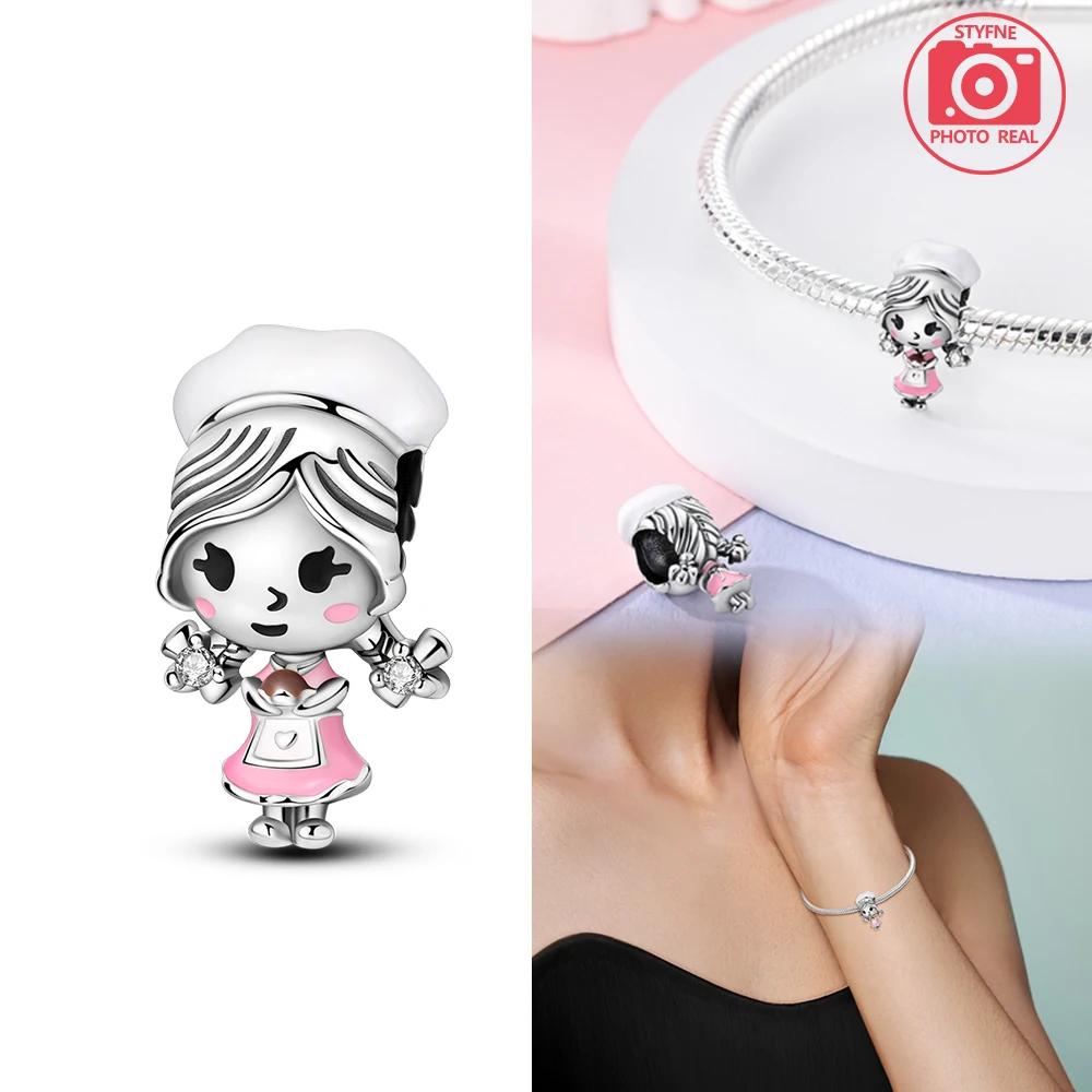Шармы Plata Kimono Girl Подвеска Медные Цвета Для Шармов Медные Цвета Оригинальный Браслет Для Изготовления Украшений