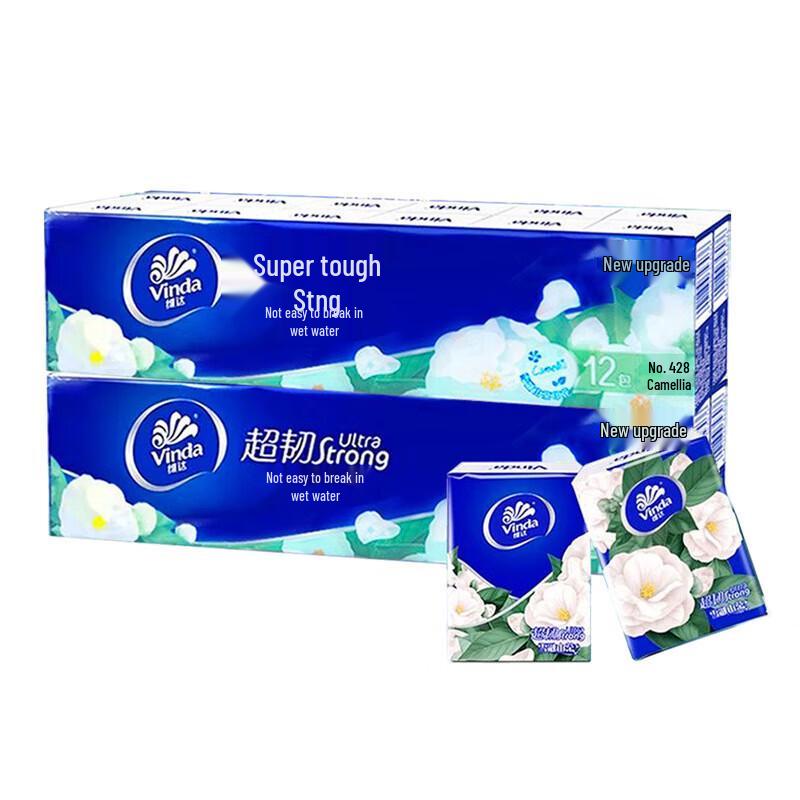 Vinda Карманные салфетки с ароматом камелии, 4-слойные