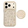 Чехол-подставка с магнитом и рисунком цветка для iPhone 16, iPhone 17 и iPhone 17 Pro Max
