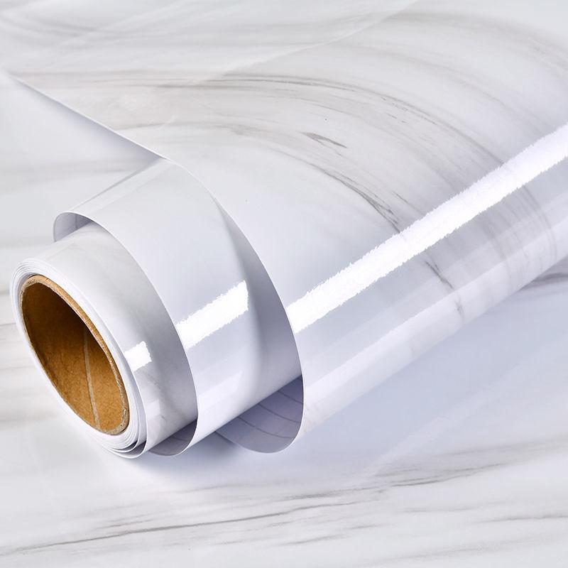 Marble Vinyl Film DIY Self Adhesive Wallpaper Bathroom Kitchen Cupboard Countertops Contact Paper PVC Waterproof Wall Stickers
