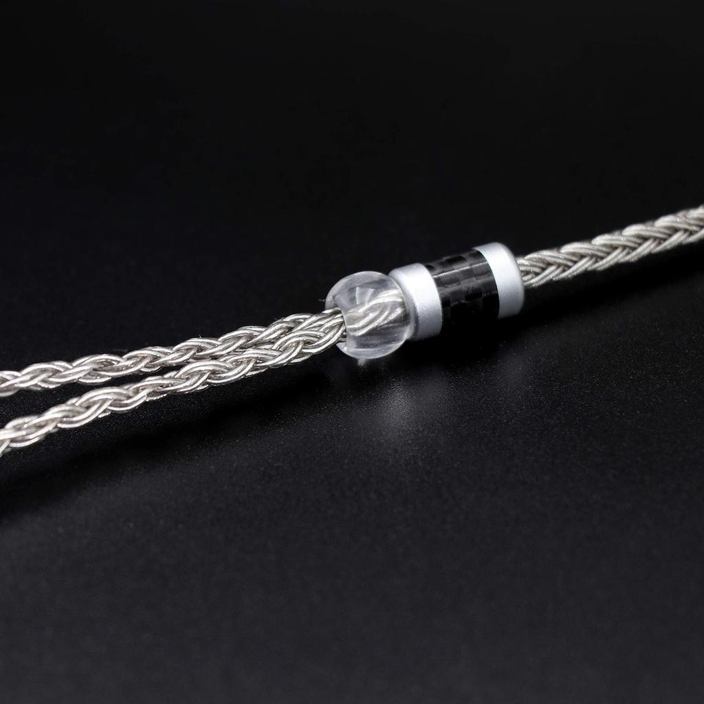 Linsoul Tripowin Zonie 16-Core Silver-Plated IEM Cable, SPC Earphone Cable for BL03 TRN V90 V80 AS10 ZS10 ZS6 ES4 ZST ZSR IEMs (2-Pin to 0.78mm,