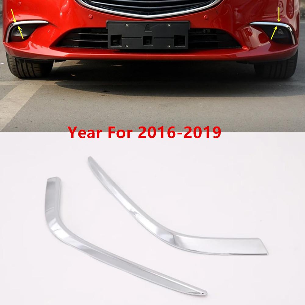 Для Mazda6 Mazda 6 Atenza 2014 2015 2016 2017 2018 Кузов Головной Передний Противотуманный Бровь Отделка Свет Лампа Рамка Накладка ABS Хромированная Крышка