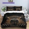 Capybara Pattern Bedding Home Decoration Birthday Gift (1 * duvet cover + 2 * pillowcase, without core)