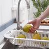 Выдвижная корзина для слива кухонной раковины Пластиковая подставка для посуды Корзина для фильтра раковины Корзина для фруктов и овощей