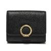 Used 11679 Trifold Wallet 288648 7942 RFID IC Chip Gold Compact Wallet Logo Clip Black Unisex from Japan AUTHENTIC
