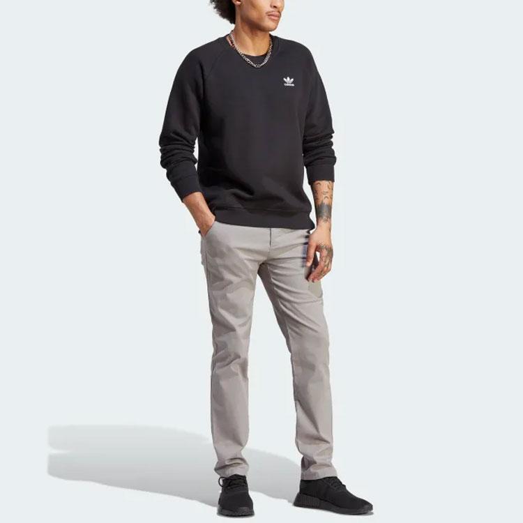 Adidas Originals Trefoil Essentials Crewneck Sweatshirt Мужской свитшот черный IM4532