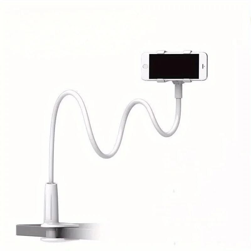 1Pc Lazy Bedside Desktop Mobile Phone Clamp Bracket Flexible Long Arm Gooseneck Lazy Person Bracket with Handle Overhead Live Bracket