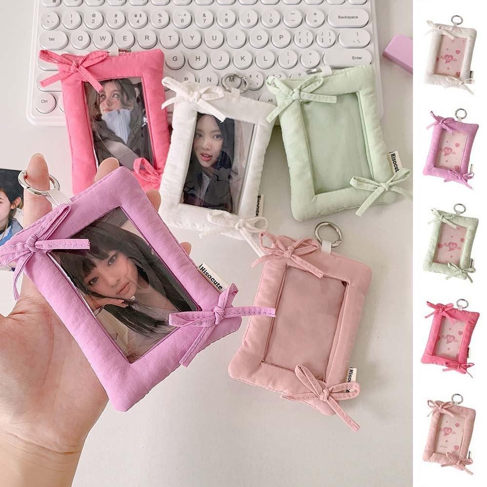 with Keychain Korean Photocard Holder Idol Card Display Protector Student Friends