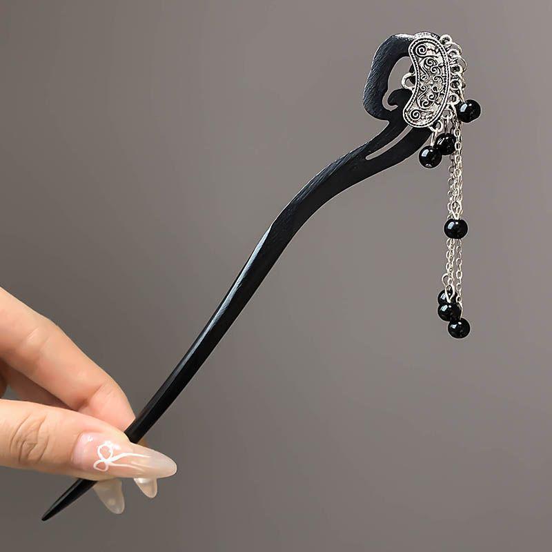 2024 Заколка-кисточка для волос Ханфу высокого класса: Аксессуар для волос в древнем стиле для женщин