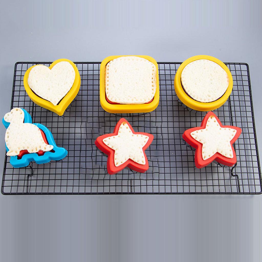 Sandwich Cutter, Cookie Cutters, Cookie Stamps And Sealer Vegetable Cutters For Kids Sandwich Maker Lunchbox Bento Box DIY Lunch