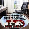 1 шт. Музыкальная группа One Direction Круглый ковер для офиса, под офисные стулья, спальня, гостиная, домашний декор a1016294