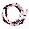 Natural Crystal Mozambique Garnet Gemstone Smooth Beads Necklace 17" UB-2885 UB-2885