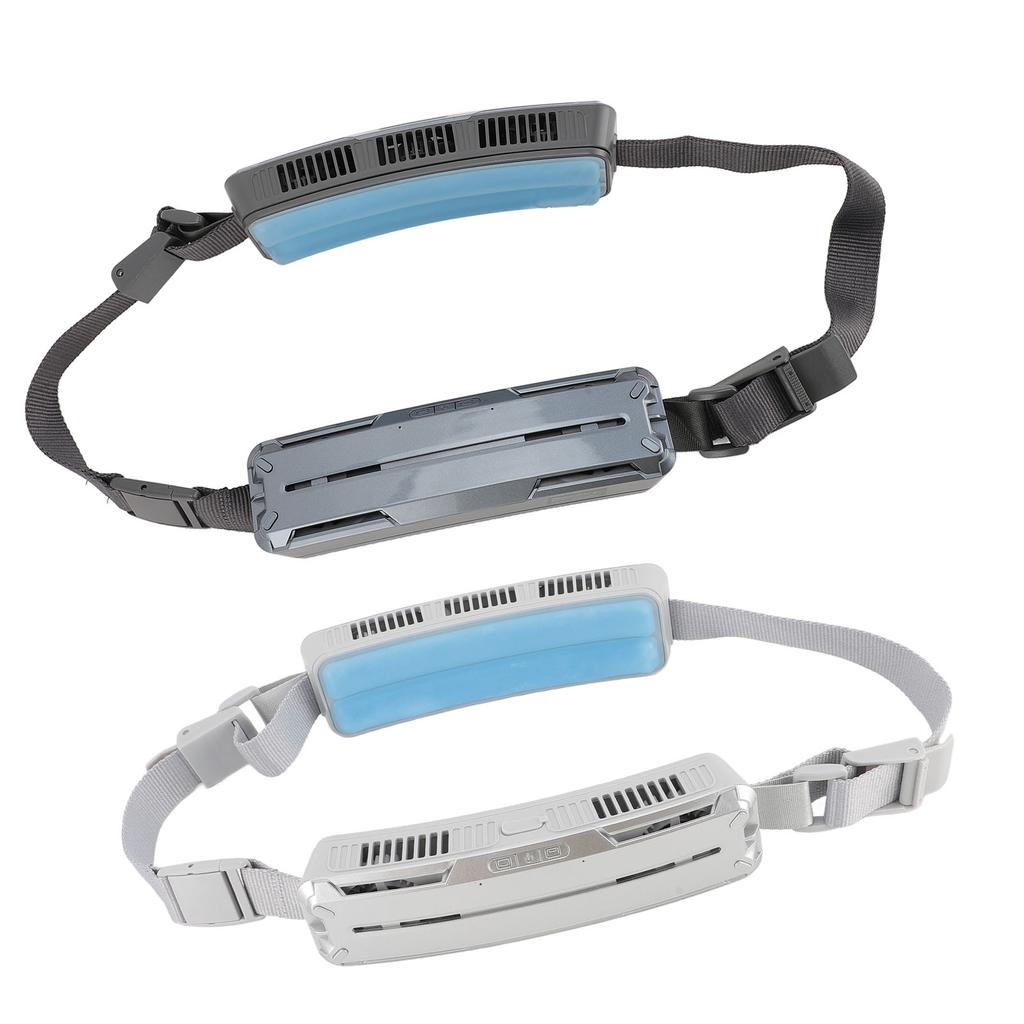 Носимый поясной вентилятор с двухсторонним охлаждением и регулируемым ремнем 6500 об/мин Hands Free перезаряжаемый для Trav