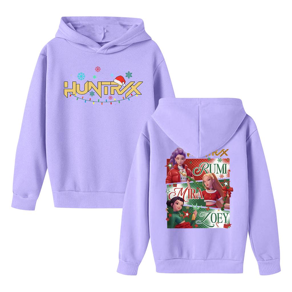 Kids' Long Sleeve Loose Pullover Letter Print Drawstring Hooded Sweatshirt