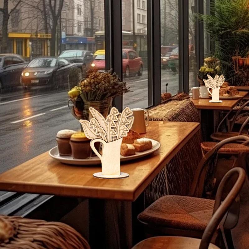 1 шт. Картина для украшения дома, поделки, букет, орнамент, ручная работа, сделай сам, деревянные креативные подарки, многослойные искусственные цветы, ваза для украшения